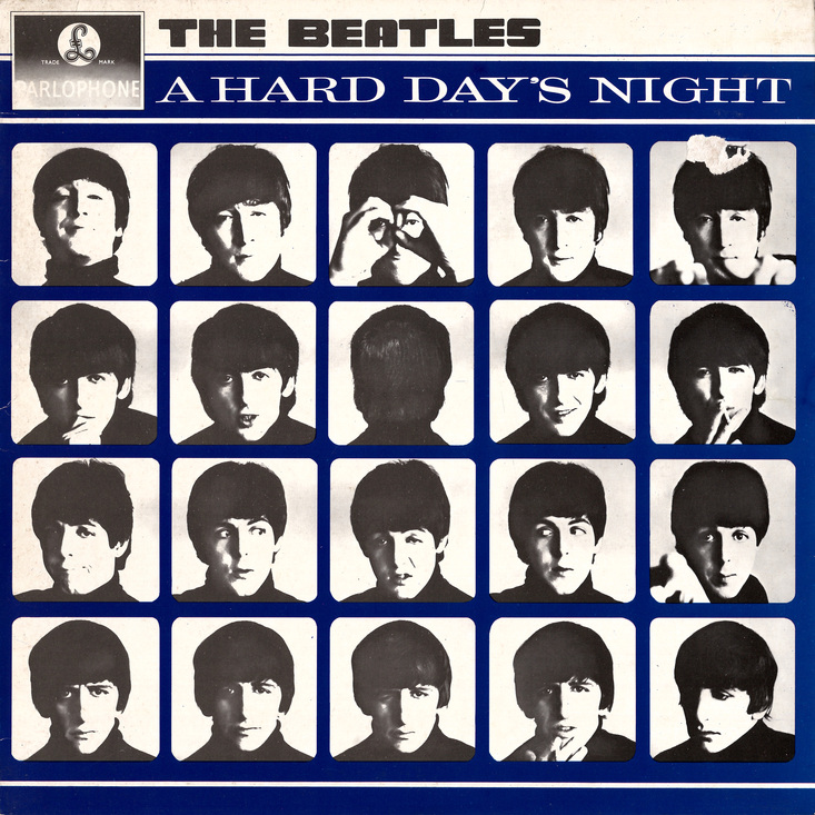 Plattencover Beatles „A Hard Day’s Night”