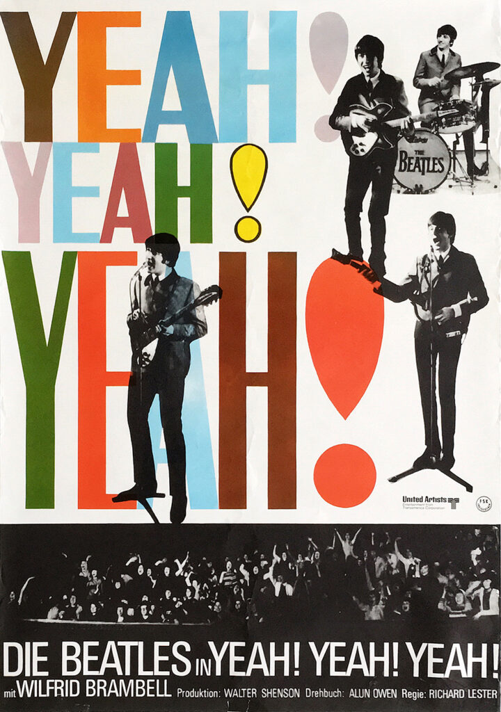 Jugendkultur 60er 13 Beatles Filmplakat Yeah Yeah Yeah