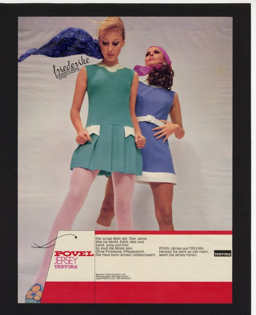 Mode 70er Povel Anzeige jersey